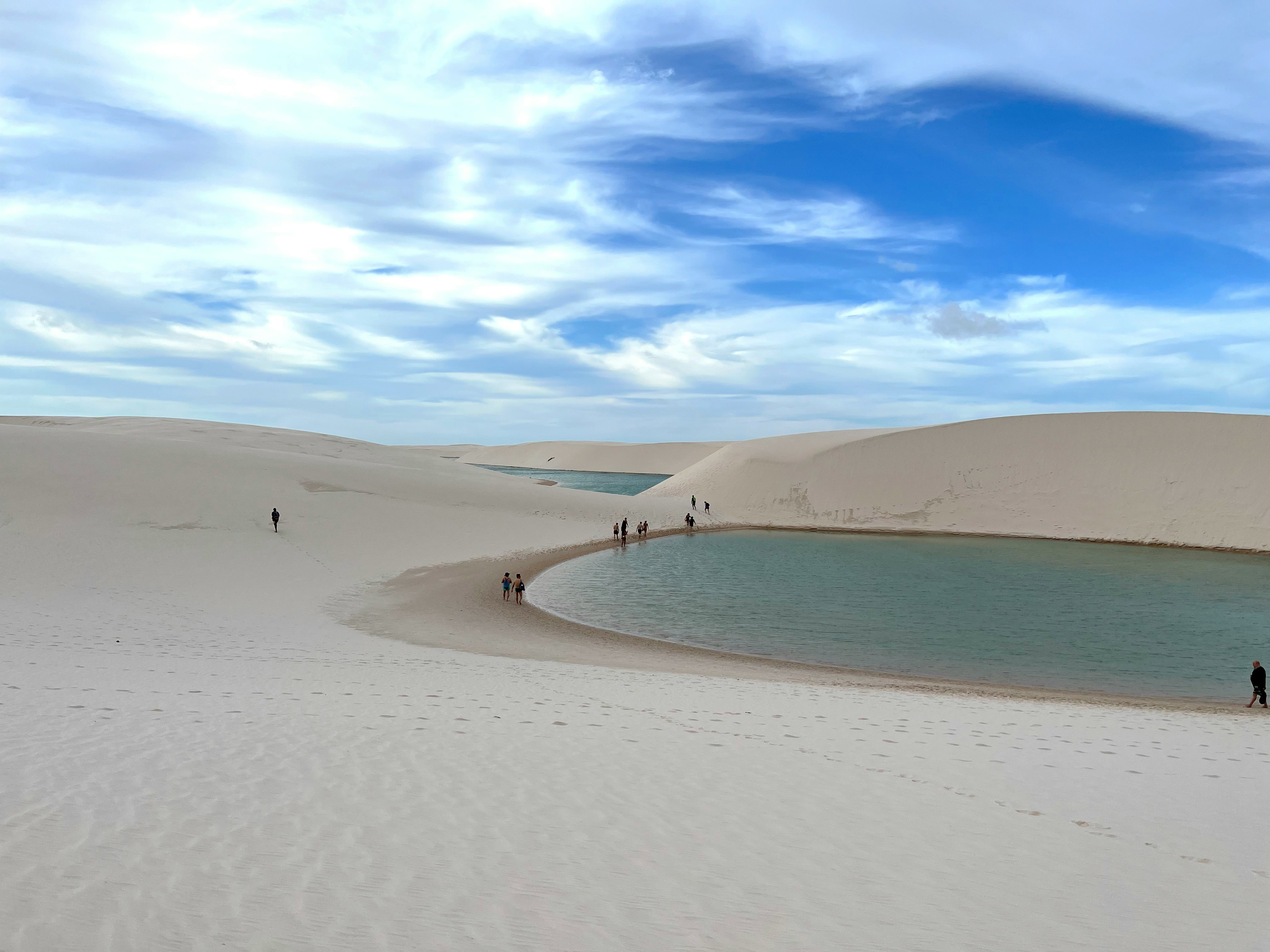The brazilian sahara with lagoons from paradise